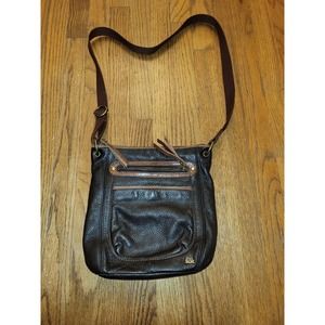 The Sak Pebbled Leather Dark Chocolate Crossbody Leather Soft